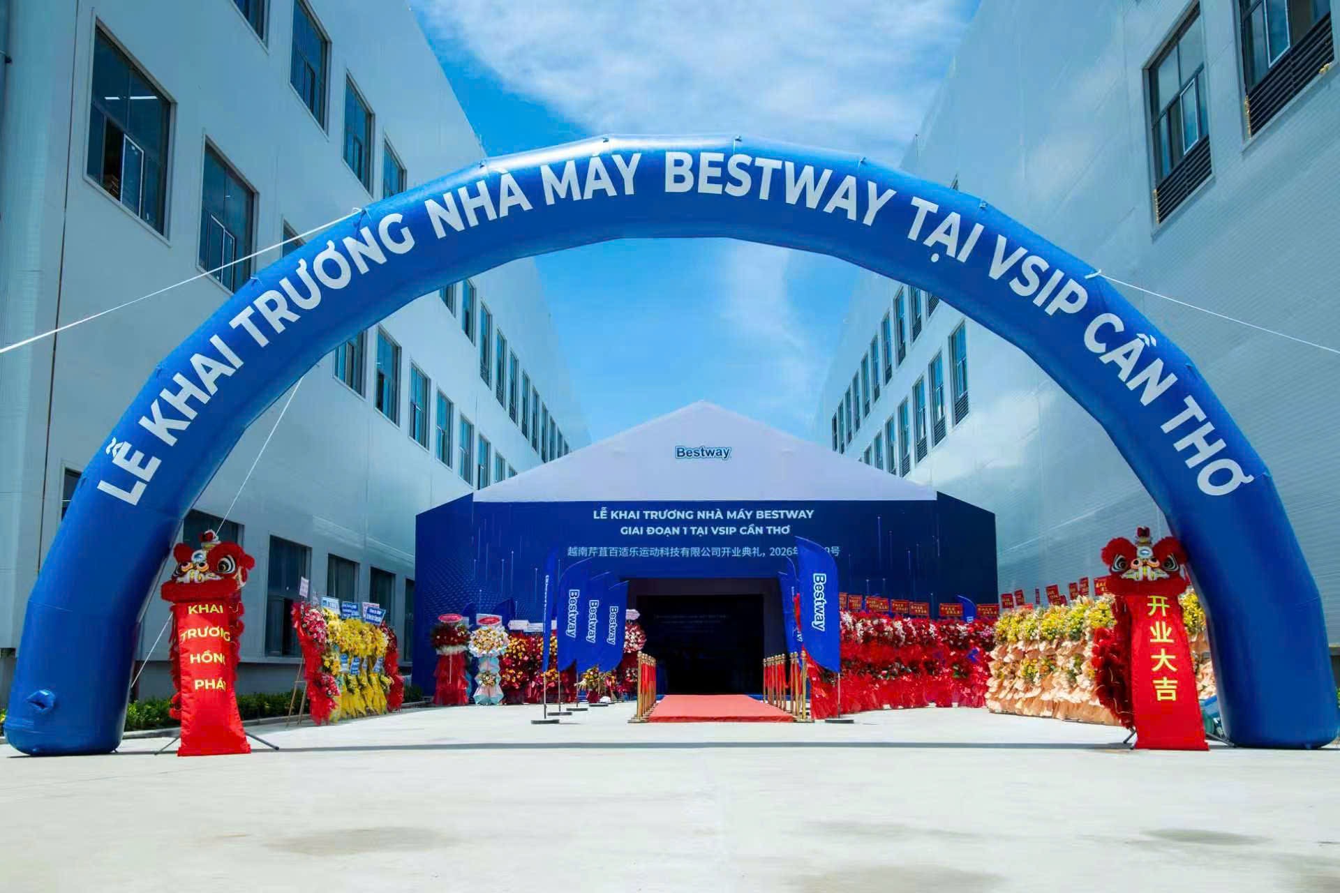 Tập đoàn Bestway khai trương giai đoạn 1 dự án Công ty TNHH Công nghệ Thể thao Bestway Cần Thơ